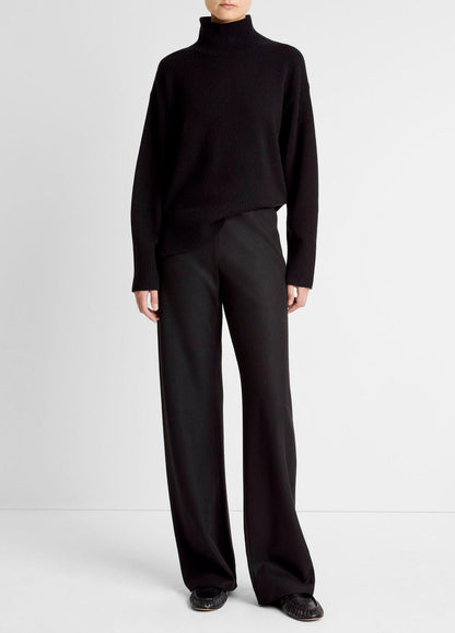 Italian Wool-Blend High-Waist Bias Pant in Trousers | VINCE Women