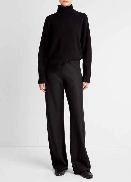 Italian Wool-Blend High-Waist Bias Pant in Trousers | VINCE Women