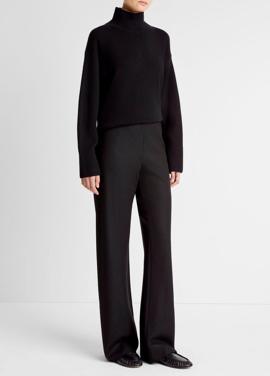 Italian Wool-Blend High-Waist Bias Pant in Trousers | VINCE Women
