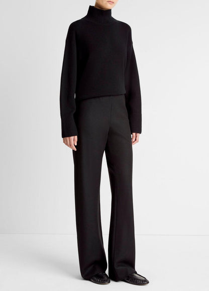 Italian Wool-Blend High-Waist Bias Pant in Trousers | VINCE Women