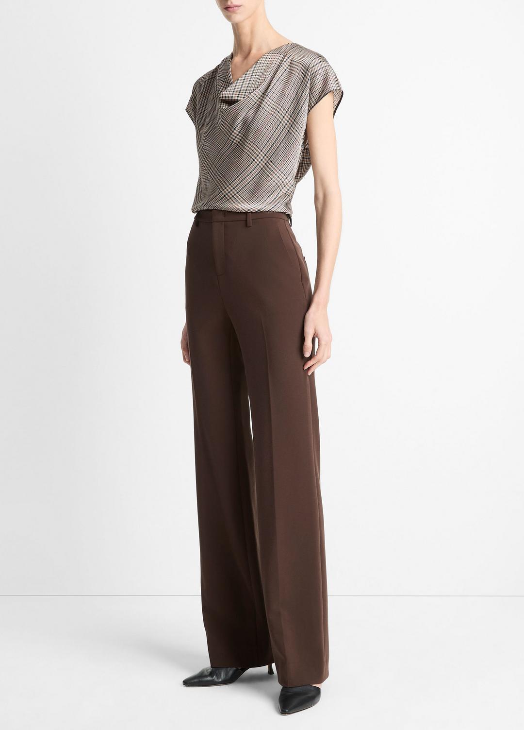 Mid-Rise Tailored Flare Pant in Trousers | VINCE Women