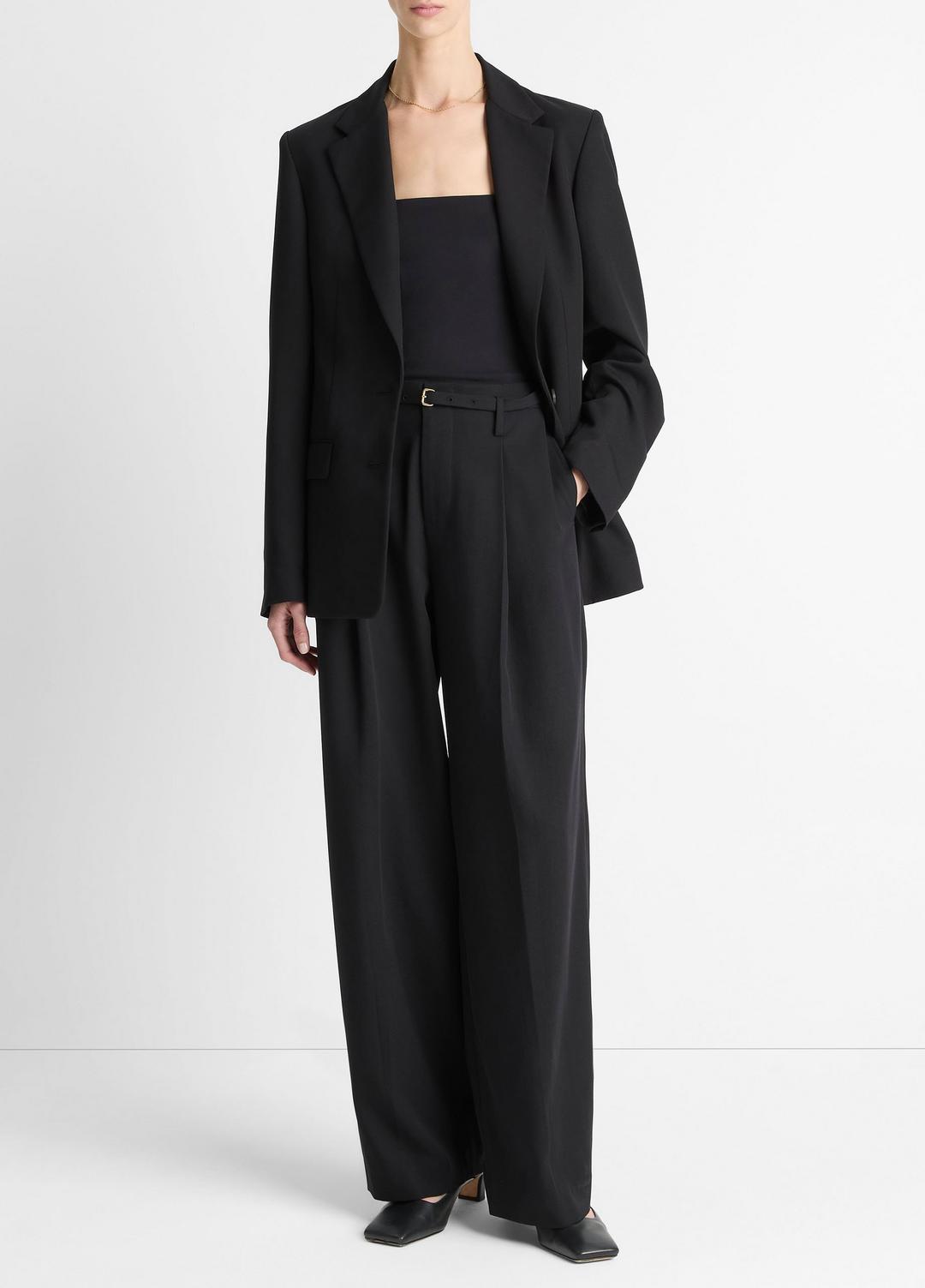 High-Waist Pleated Trouser in Trousers | VINCE Women
