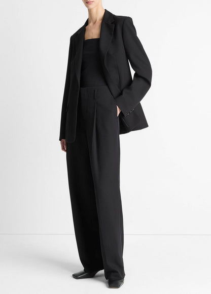 High-Waist Pleated Trouser in Trousers | VINCE Women