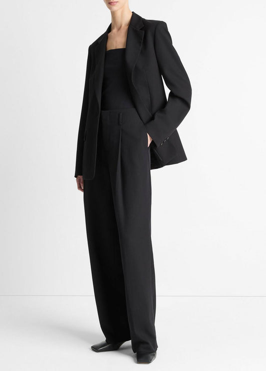High-Waist Pleated Trouser in Trousers | VINCE Women
