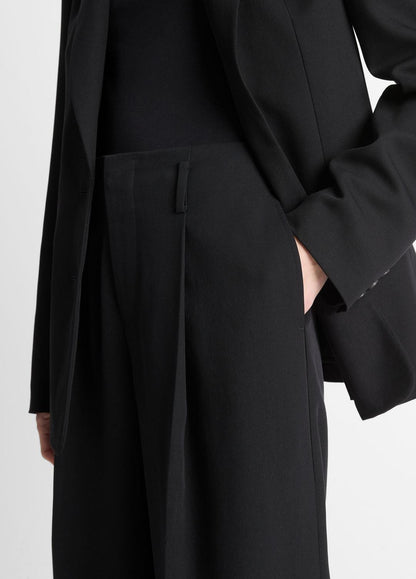 High-Waist Pleated Trouser in Trousers | VINCE Women