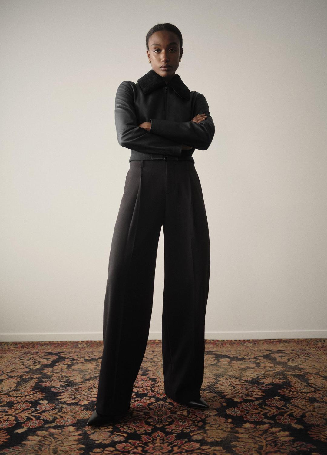 High-Waist Pleated Trouser in Trousers | VINCE Women