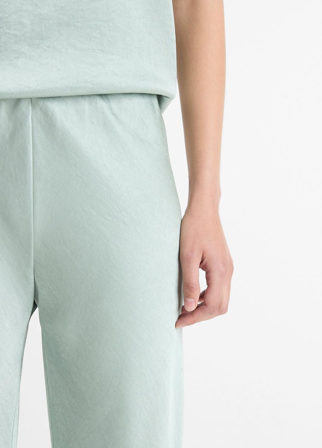 Colette High-Rise Fluid Satin Bias Pant in Trousers | VINCE Women