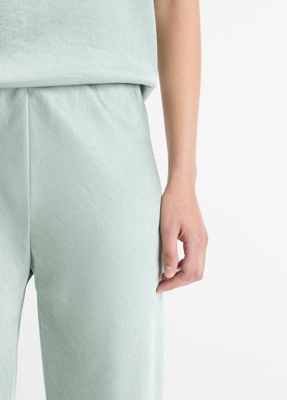 Colette High-Rise Fluid Satin Bias Pant in Trousers | VINCE Women