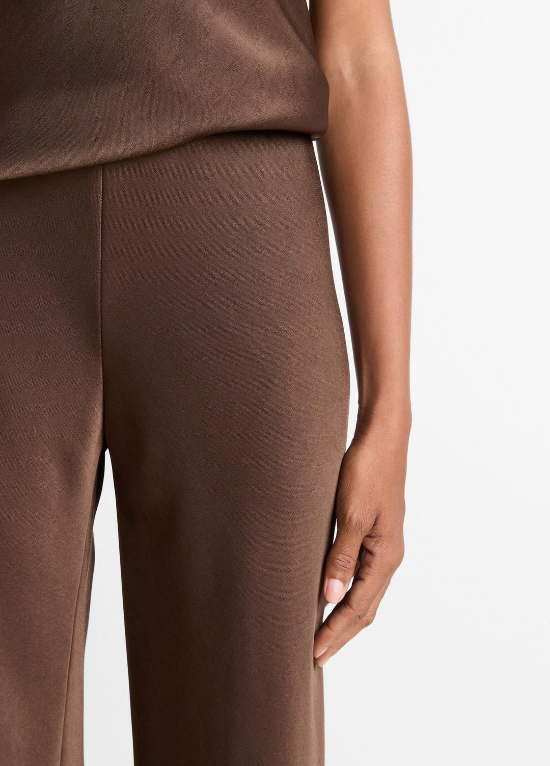 Colette High-Rise Fluid Satin Bias Pant in Trousers | VINCE Women