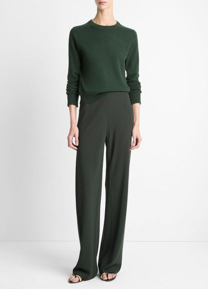 Colette High-Rise Crepe Bias Pant in Trousers | VINCE Women