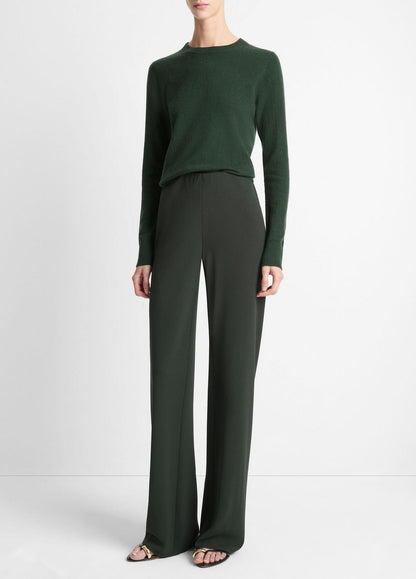 Colette High-Rise Crepe Bias Pant in Trousers | VINCE Women