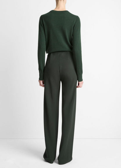 Colette High-Rise Crepe Bias Pant in Trousers | VINCE Women