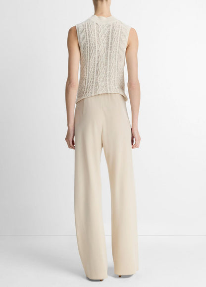 Colette High-Rise Crepe Bias Pant in Trousers | VINCE Women