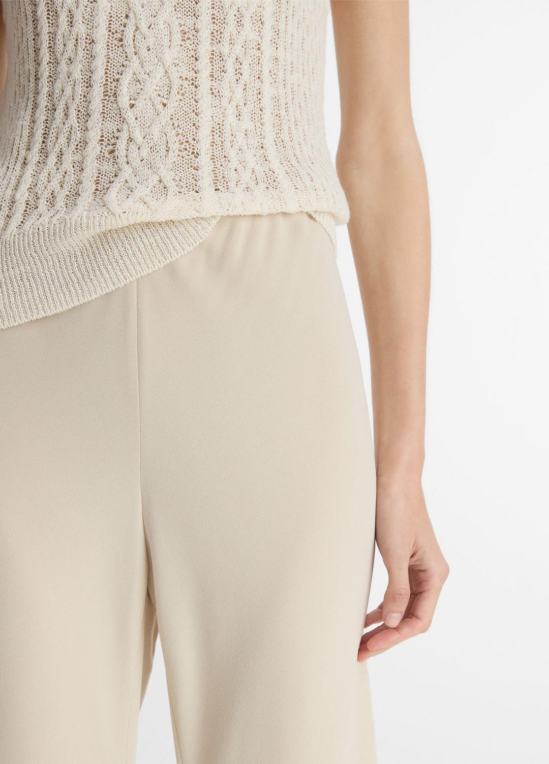 Colette High-Rise Crepe Bias Pant in Trousers | VINCE Women