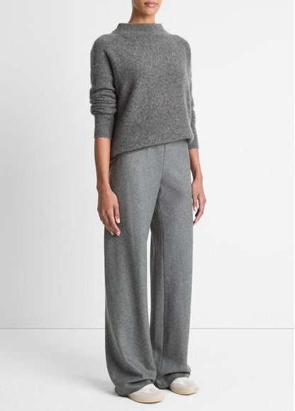 Italian Wool-Blend High-Waist Bias Pant in Trousers | VINCE Women