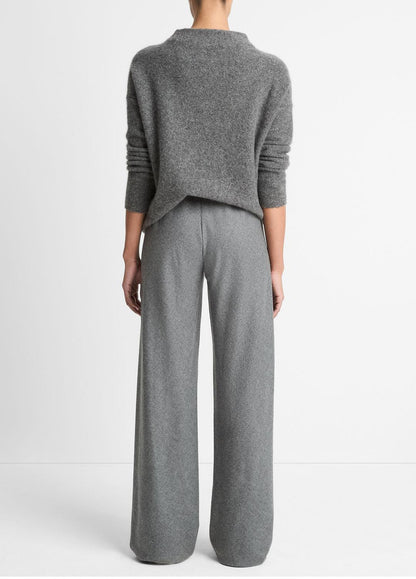 Italian Wool-Blend High-Waist Bias Pant in Trousers | VINCE Women