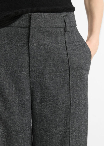 Italian Jaspe Pintuck High-Waist Wide-Leg Pant in Wide Leg | VINCE Women
