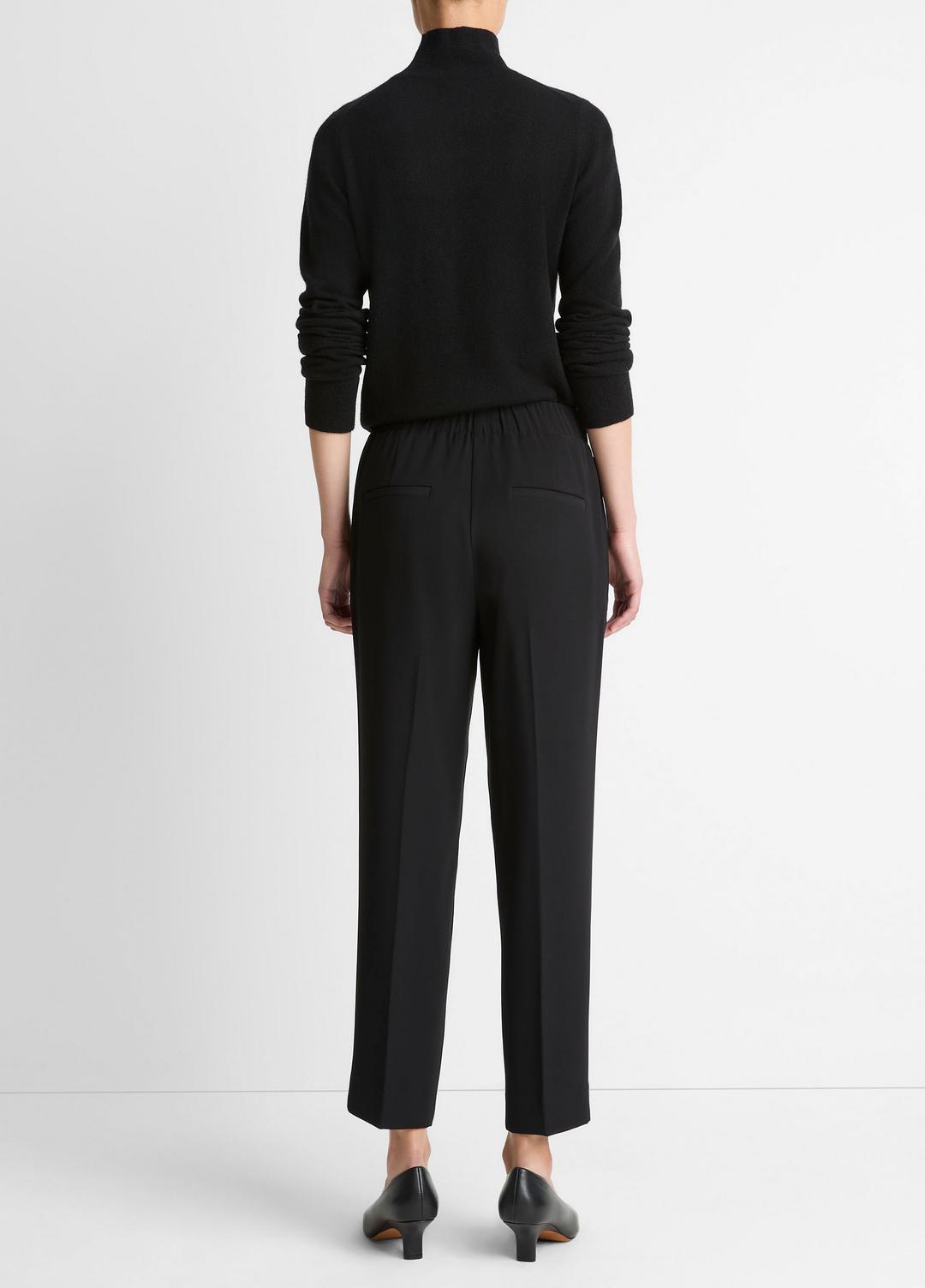 Crepe Tapered Pull-On Pant in Trousers | VINCE Women