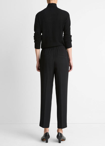 Crepe Tapered Pull-On Pant in Trousers | VINCE Women