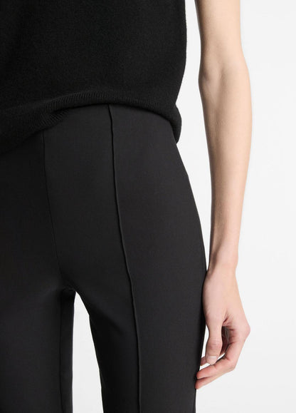 Niki Mid-Rise Pintuck Crop Flare Pant in Trousers | VINCE Women