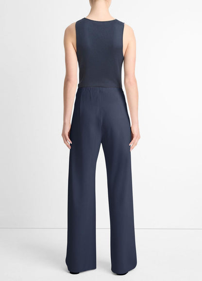 Colette High-Rise Crepe Bias Pant in Trousers | VINCE Women