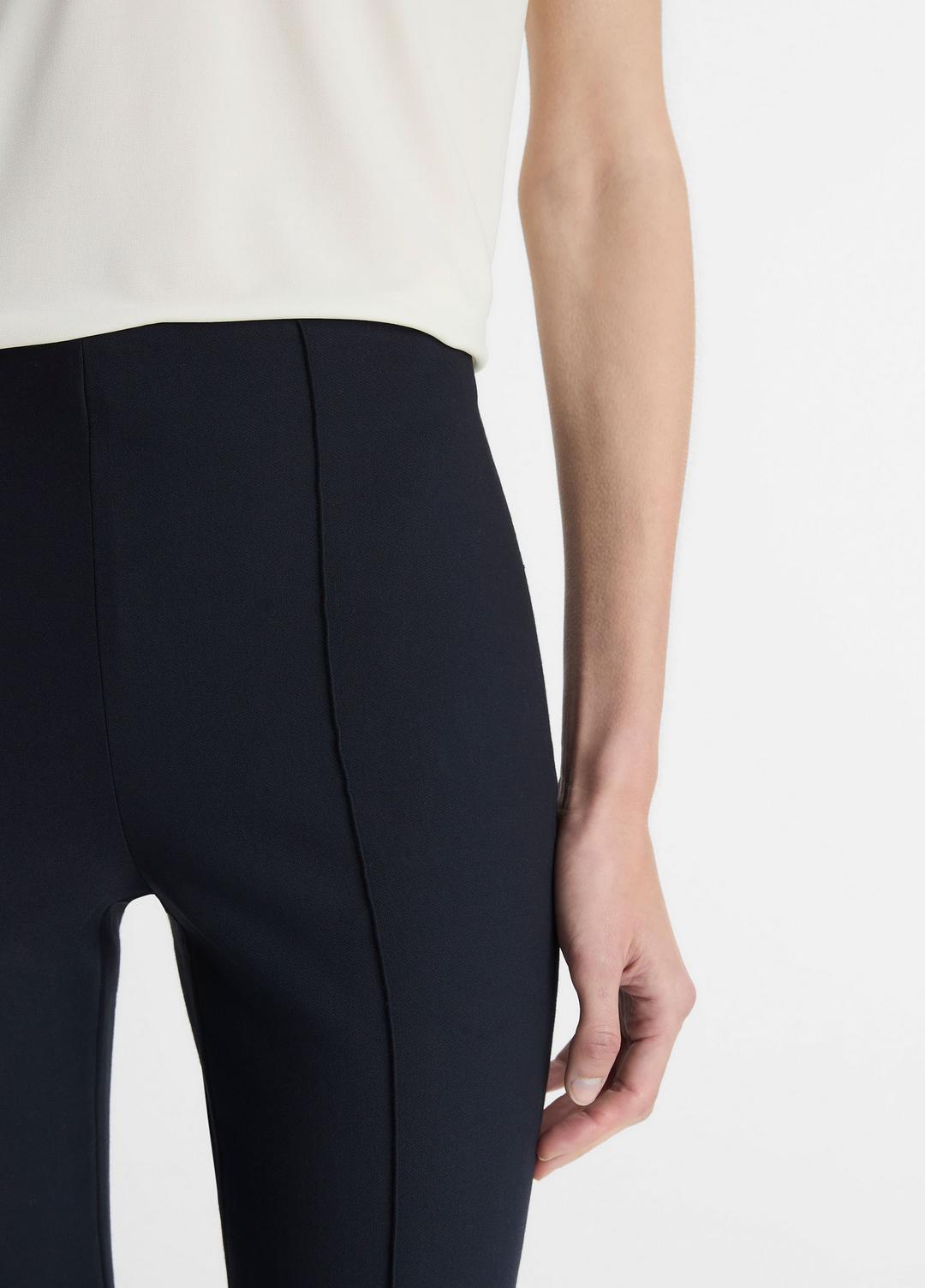 Niki Mid-Rise Pintuck Crop Flare Pant in Pants | VINCE Women