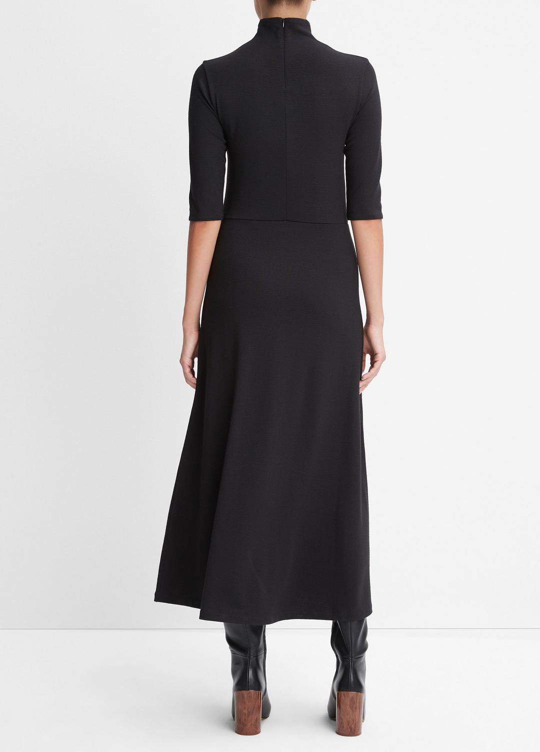 Elbow-Sleeve Turtleneck Dress in Dresses | VINCE Women