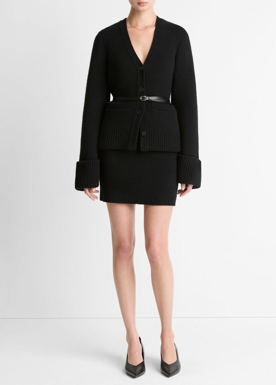 Double-Face Wool & Cashmere-Blend Mini Skirt in Skirts | VINCE Women