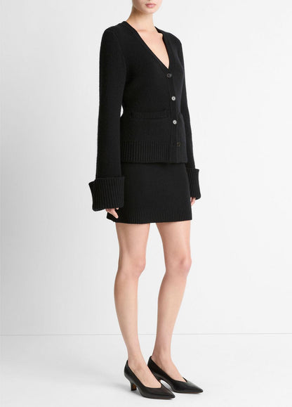 Double-Face Wool & Cashmere-Blend Mini Skirt in Skirts | VINCE Women