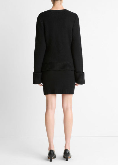 Double-Face Wool & Cashmere-Blend Mini Skirt in Skirts | VINCE Women