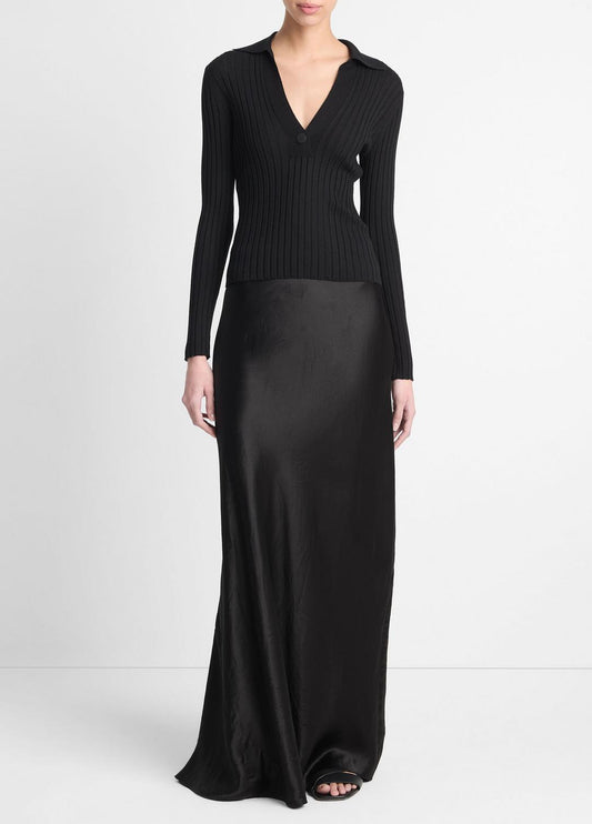 Satin Maxi Skirt in Skirts | VINCE Women