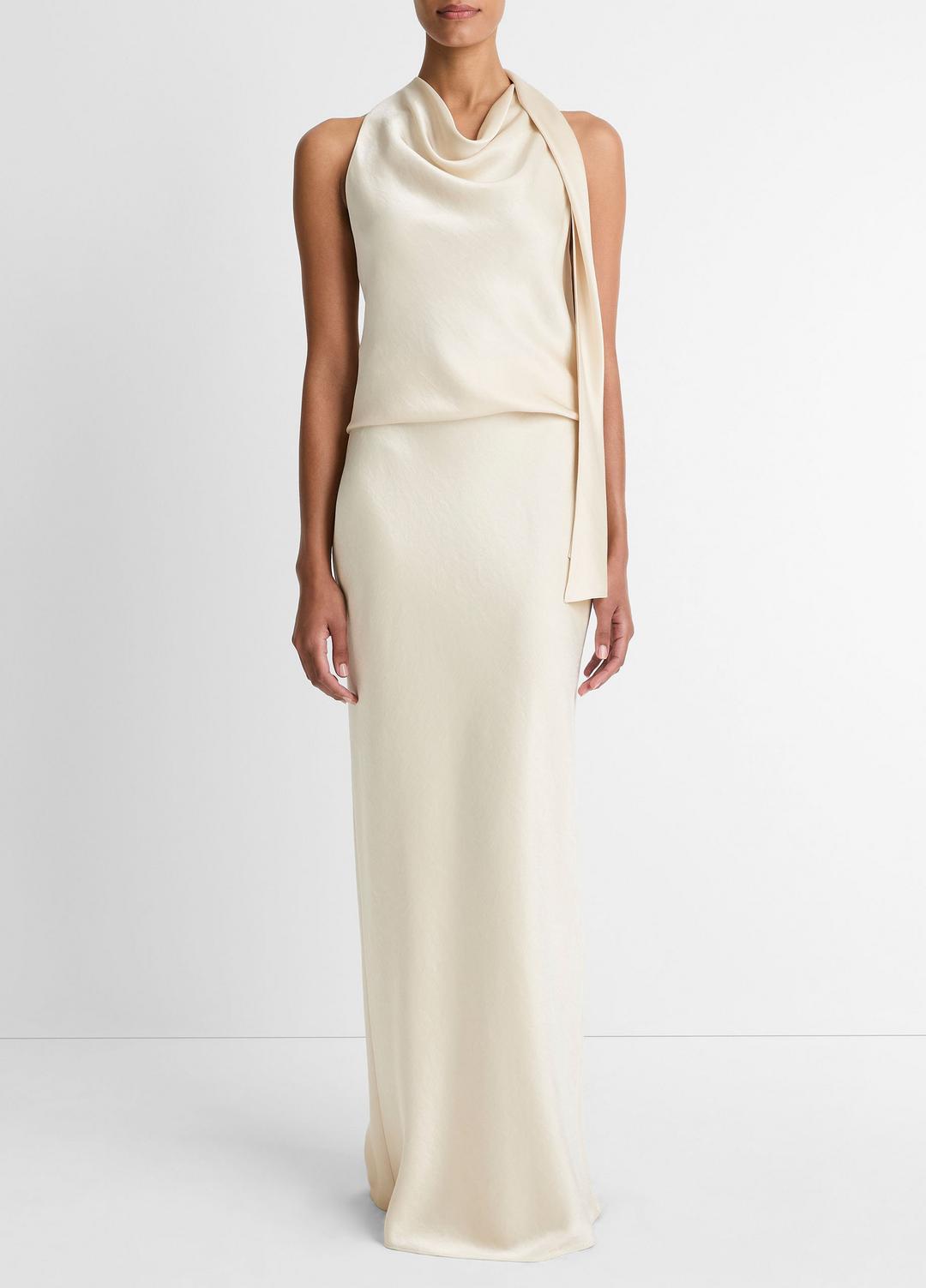 Satin Bias Column Skirt in Skirts | VINCE Women