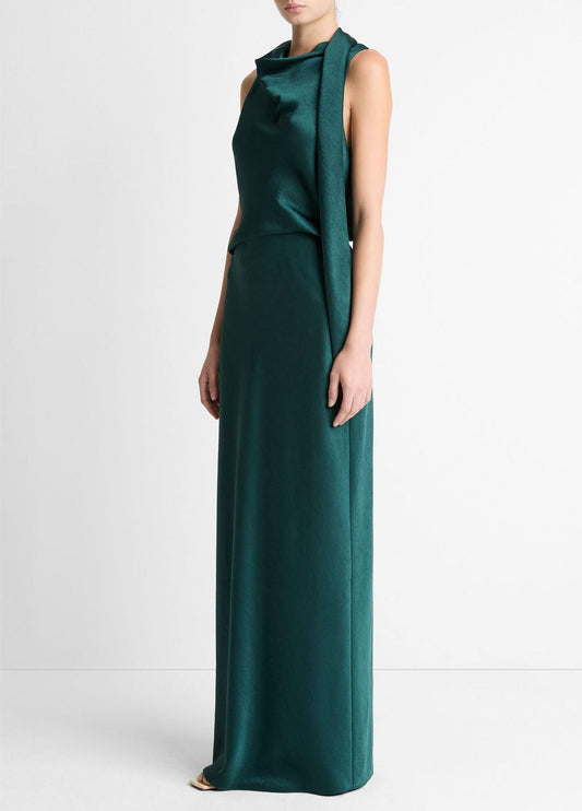 Satin Bias Column Skirt in Skirts | VINCE Women