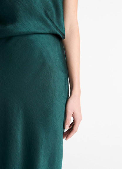Satin Bias Column Skirt in Skirts | VINCE Women