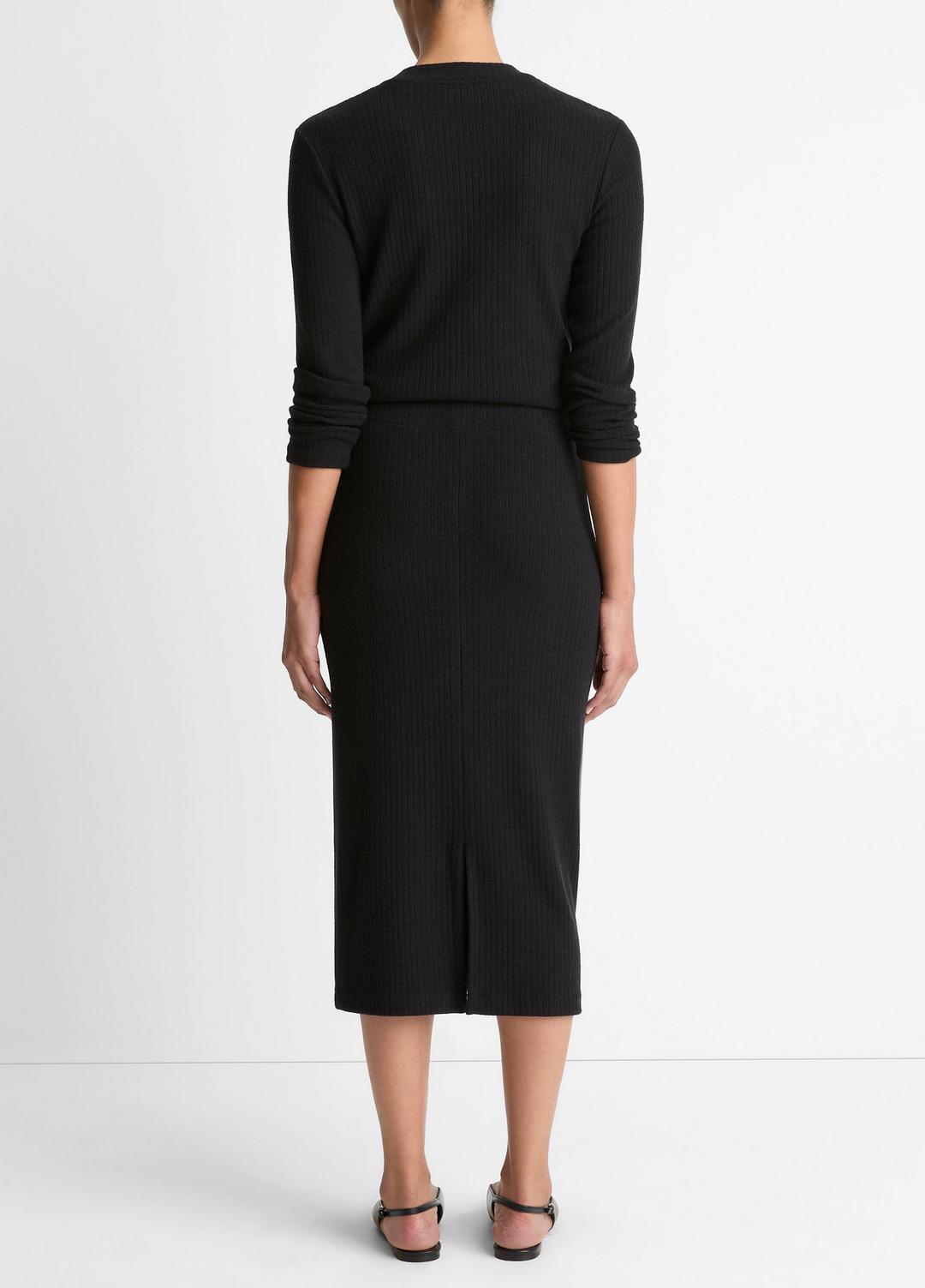 Cozy Rib Midi Skirt in Skirts | VINCE Women