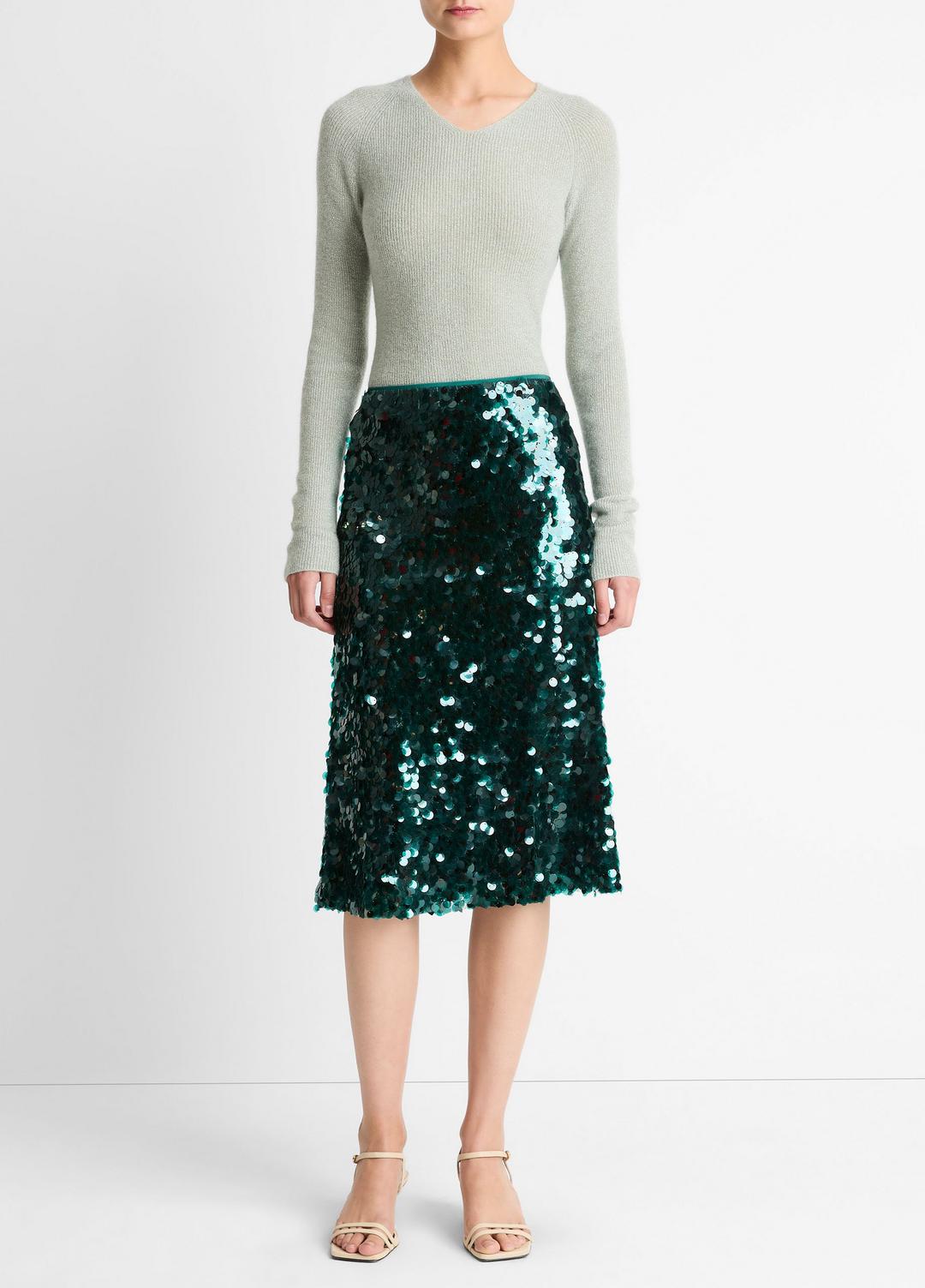 Paillette Bias Skirt in Skirts | VINCE Women