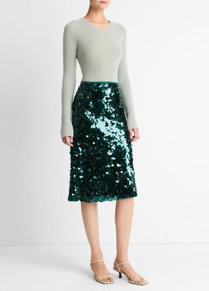 Paillette Bias Skirt in Skirts | VINCE Women