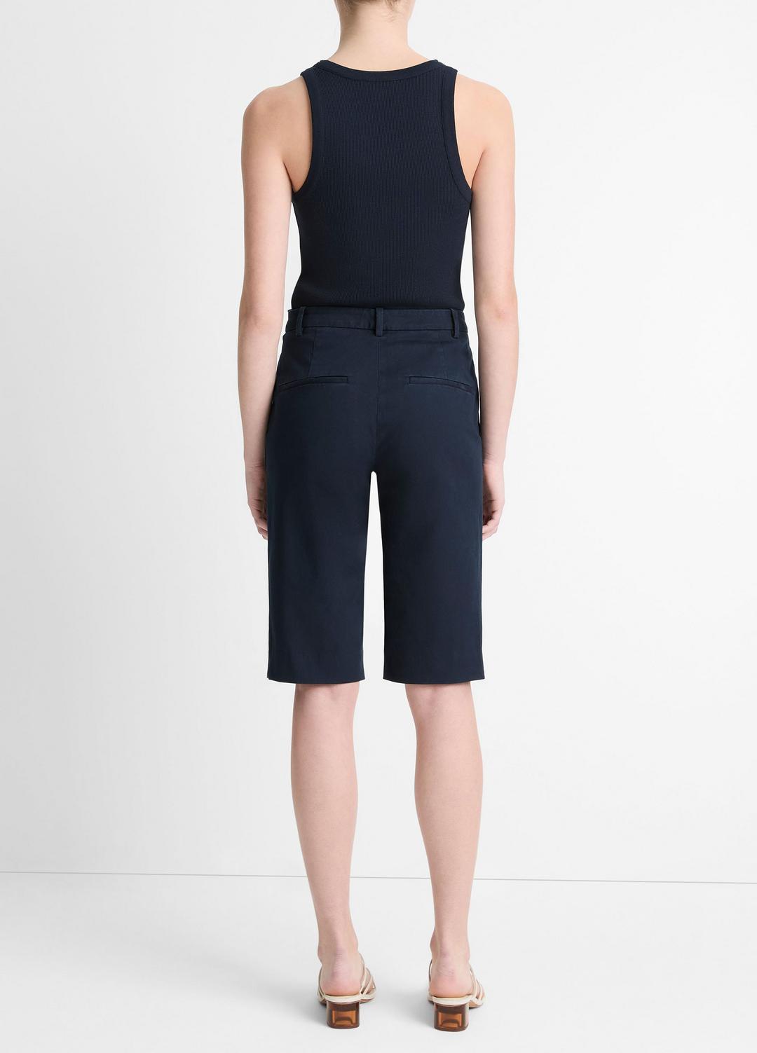 Italian Stretch-Cotton Chino Short in Shorts | VINCE Women