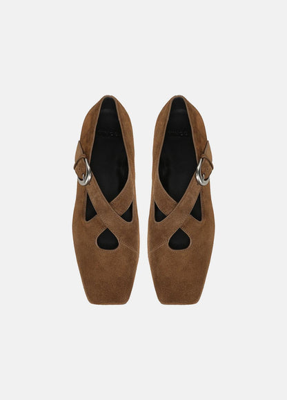 Cici Suede Flat in Loafers & Flats | VINCE Women