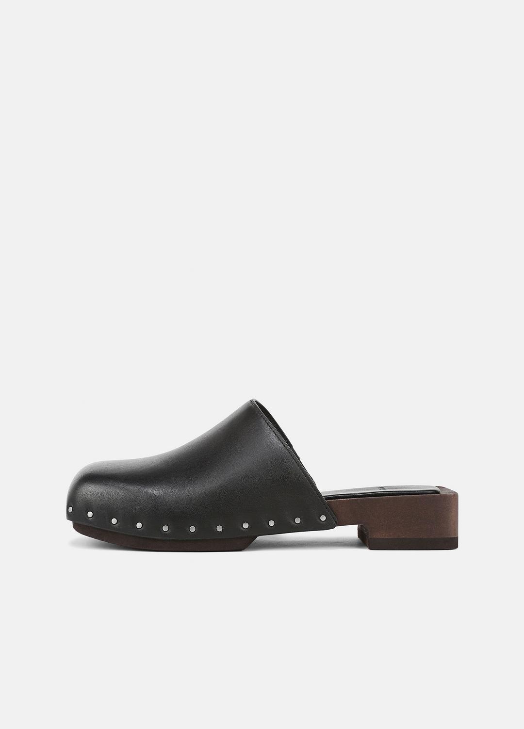 Margarita Leather Clog in Loafers & Flats | VINCE Women