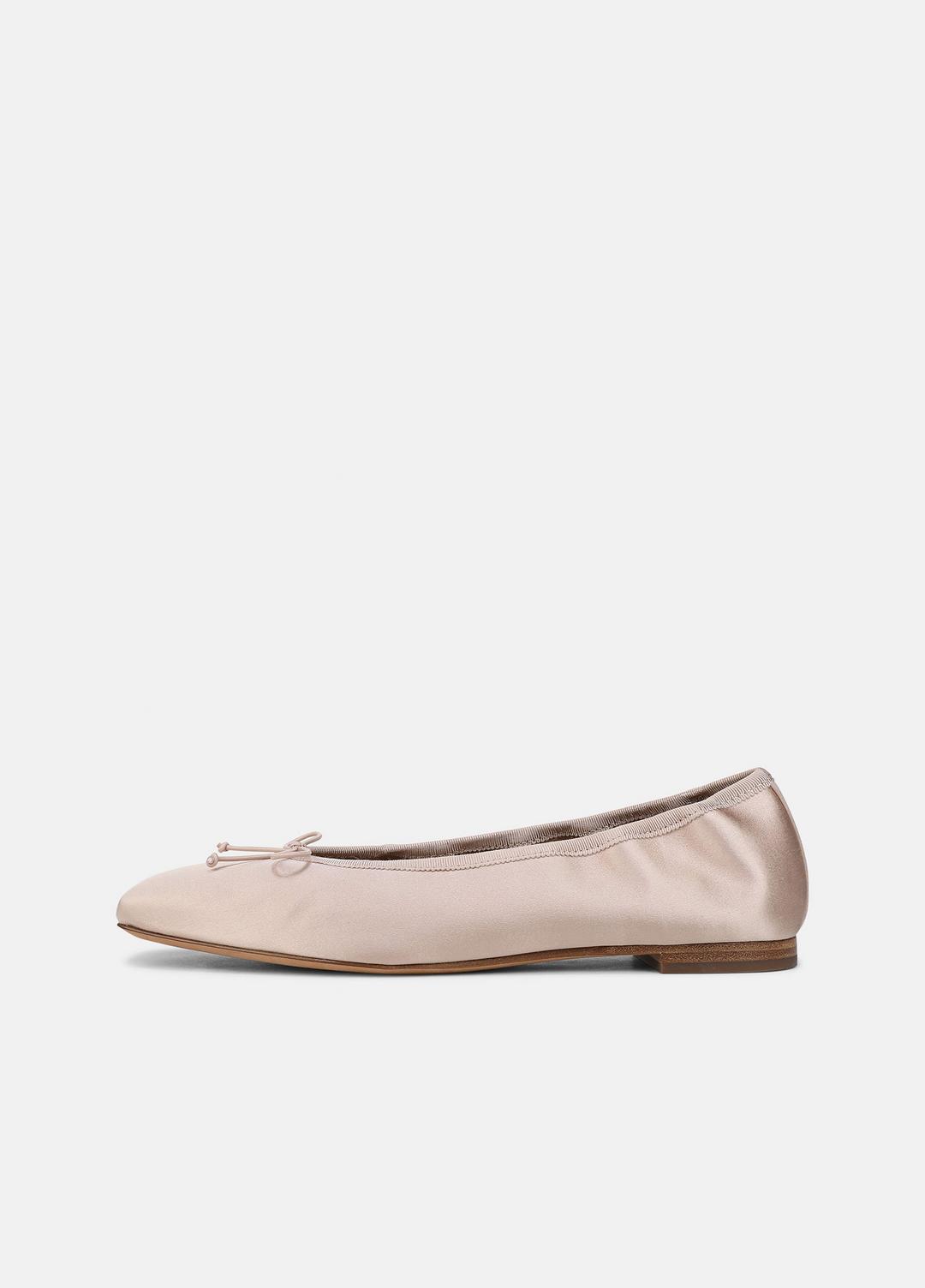 Darla Satin Ballet Flat in Loafers & Flats | VINCE Women