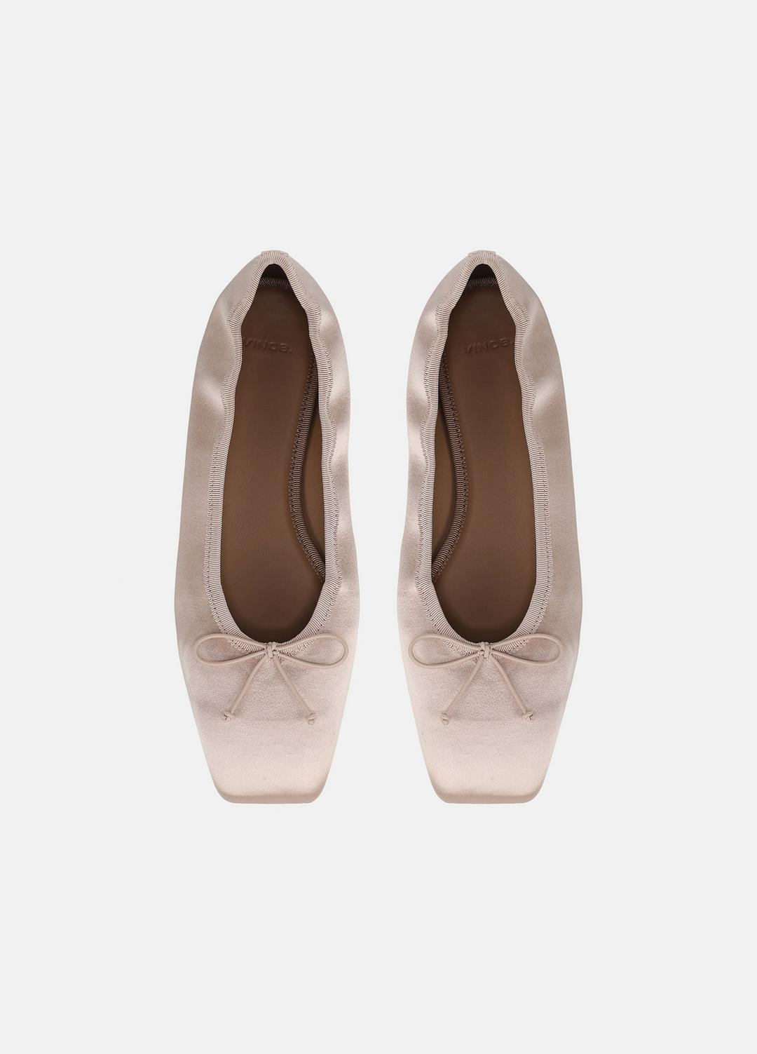 Darla Satin Ballet Flat in Loafers & Flats | VINCE Women