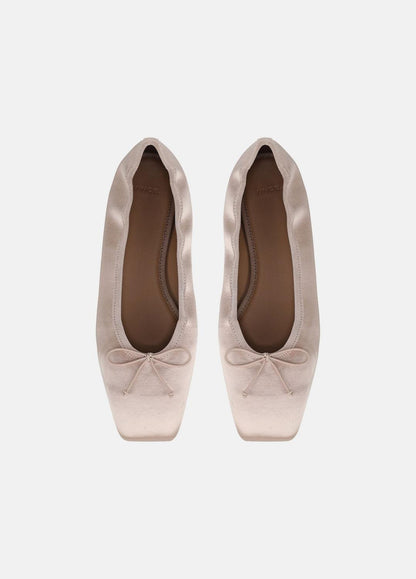Darla Satin Ballet Flat in Loafers & Flats | VINCE Women