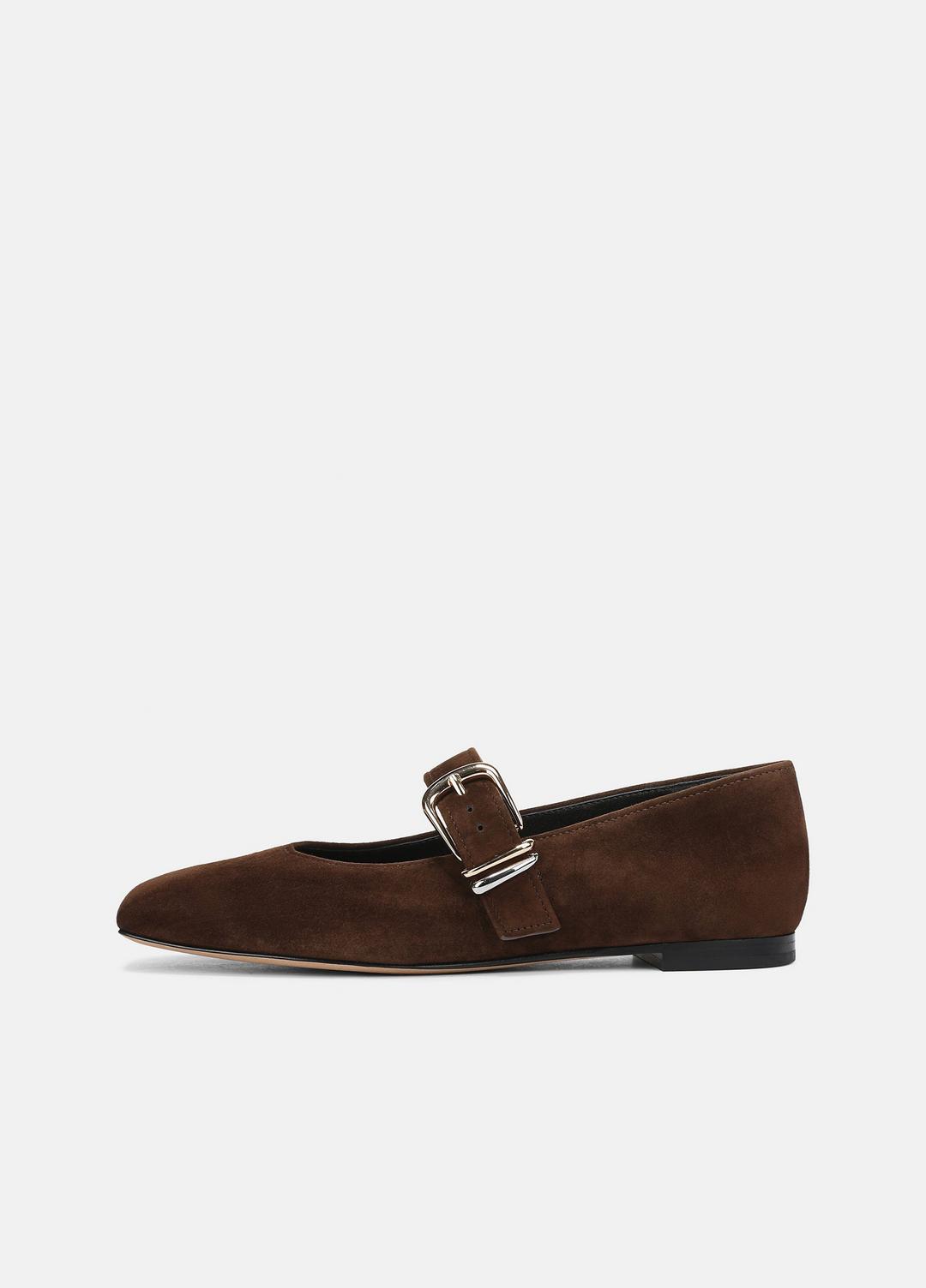 Daniela Suede Mary Jane Flat in Loafers & Flats | VINCE Women