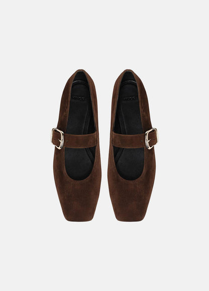 Daniela Suede Mary Jane Flat in Loafers & Flats | VINCE Women
