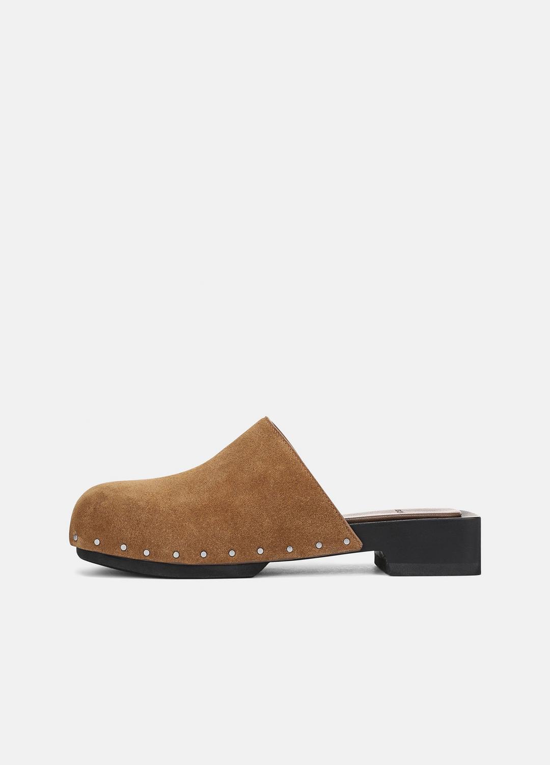 Margarita Suede Clog in Loafers & Flats | VINCE Women