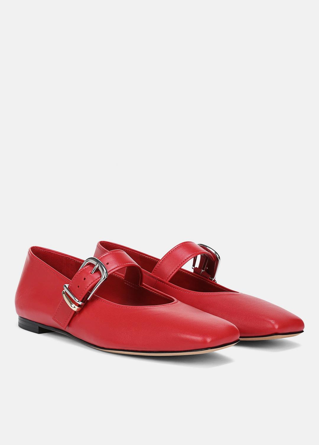 Daniela Leather Mary Jane Flat in Loafers & Flats | VINCE Women