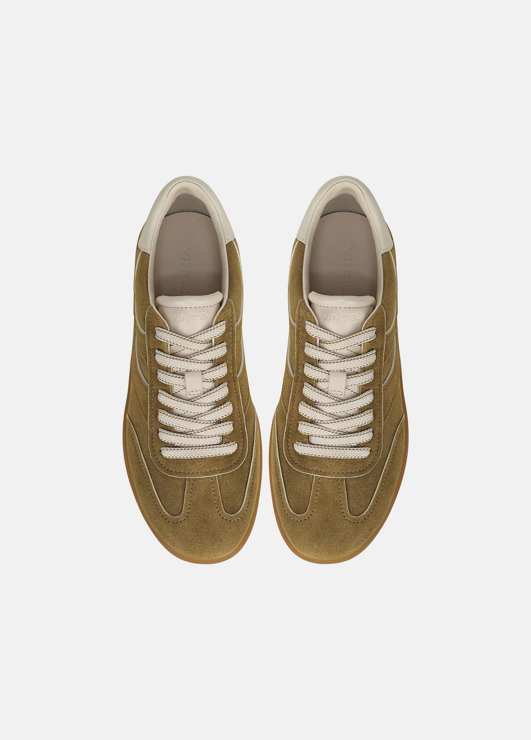 Oasis Contrast-Edge Suede Sneaker in Sneakers | VINCE Women