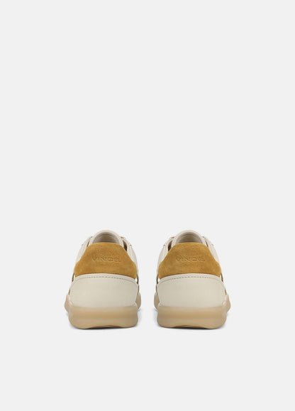 Oasis Contrast-Edge Leather & Suede Sneaker in Sneakers | VINCE Women