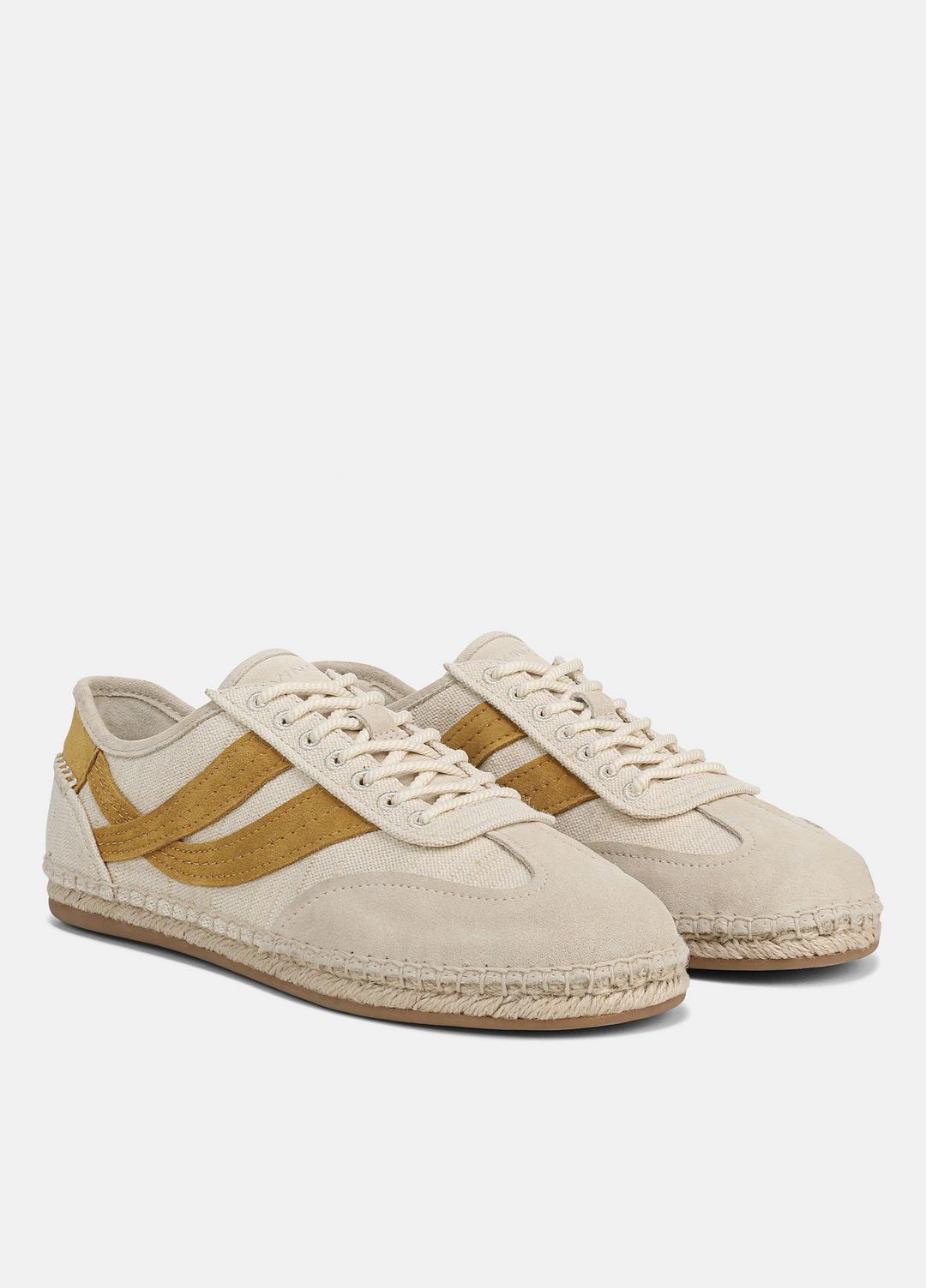 Oasis Linen & Leather Espadrille Sneaker in Sneakers | VINCE Women